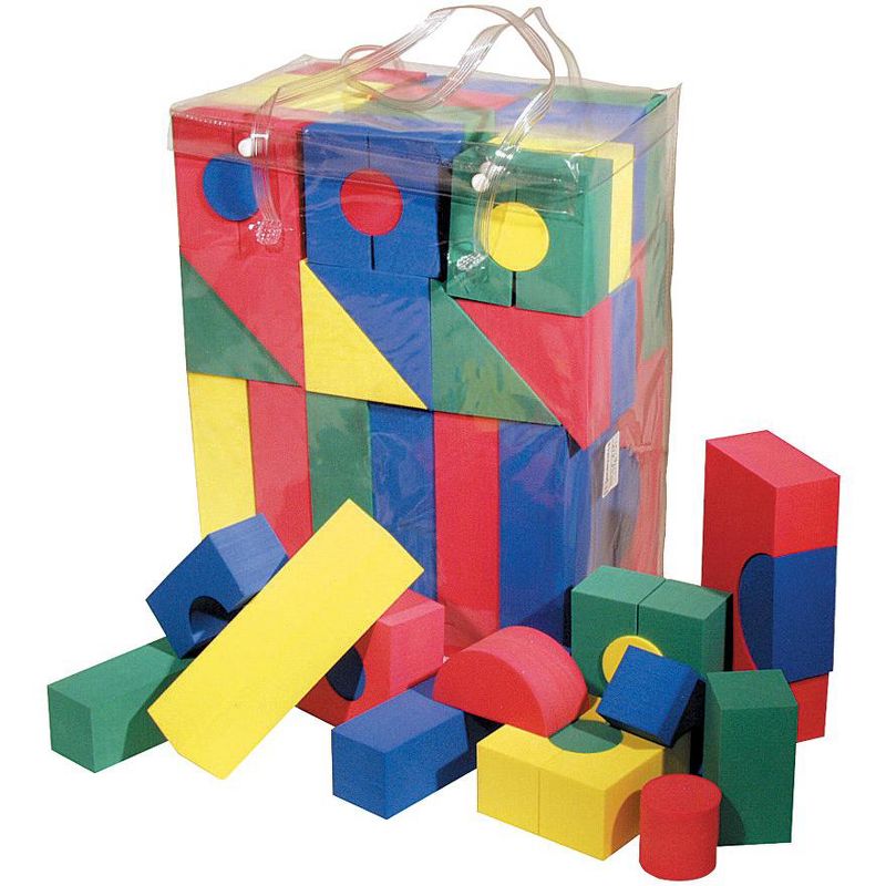Wonderfoam Creativity Street Block, Assorted Sizes and Colors, pk of 68