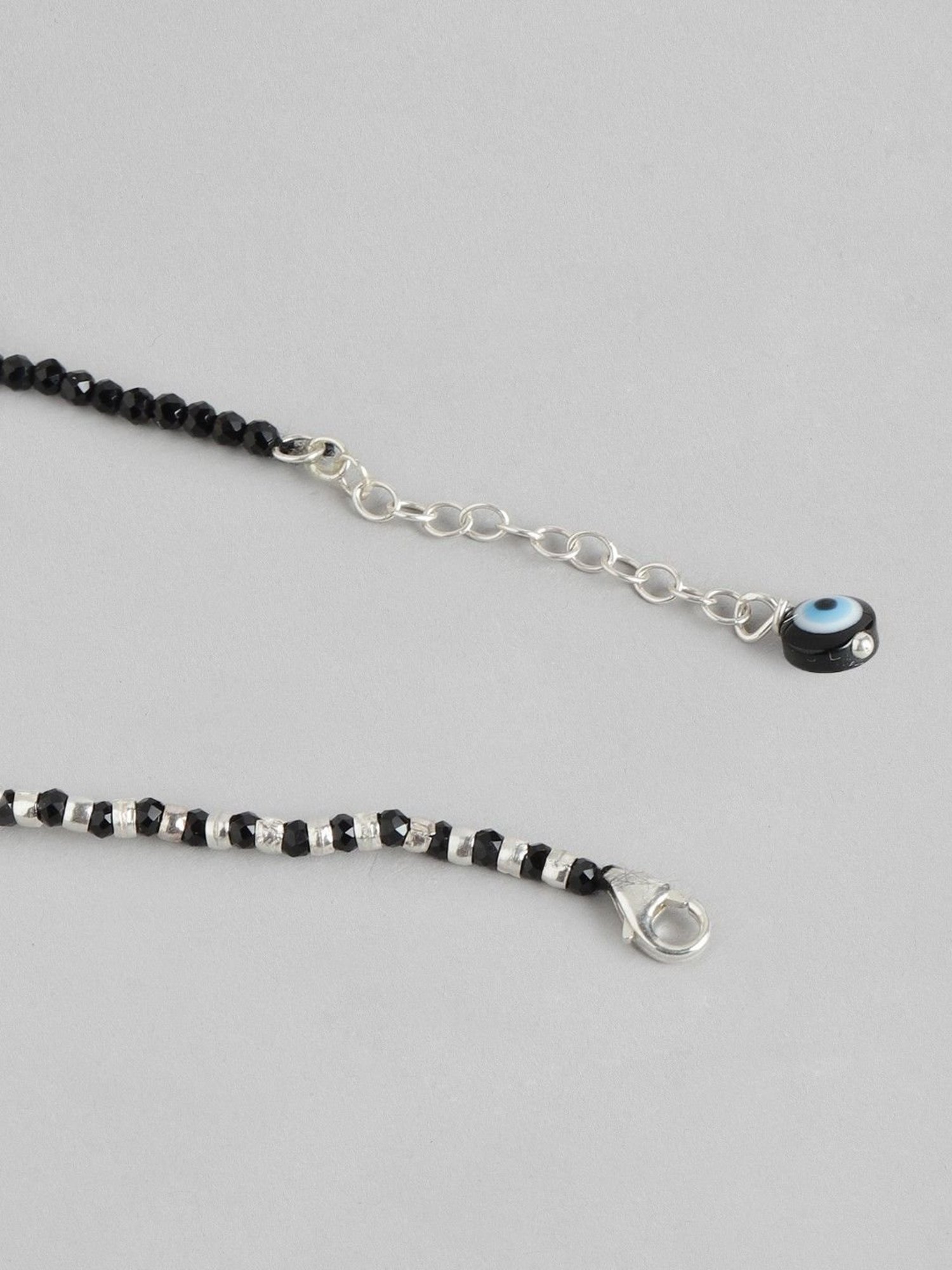 Zavya 92.5 Sterling Silver Evil Eye Anklet for Women