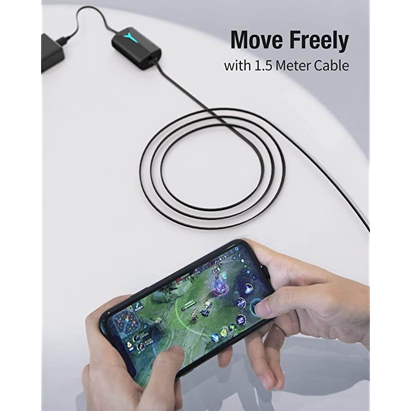 9000mAh Power Bank Portable Charger Gaming Charger with Built in Cable 49ft Length Compact External Battery Compatible with iPhone 11 XSXRX 8 7 6