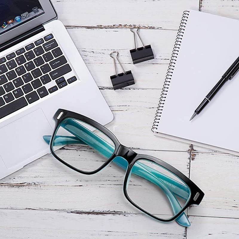 Blue Light Blocking Computer Glasses Retro Clear Lens Eyeglasses Frame