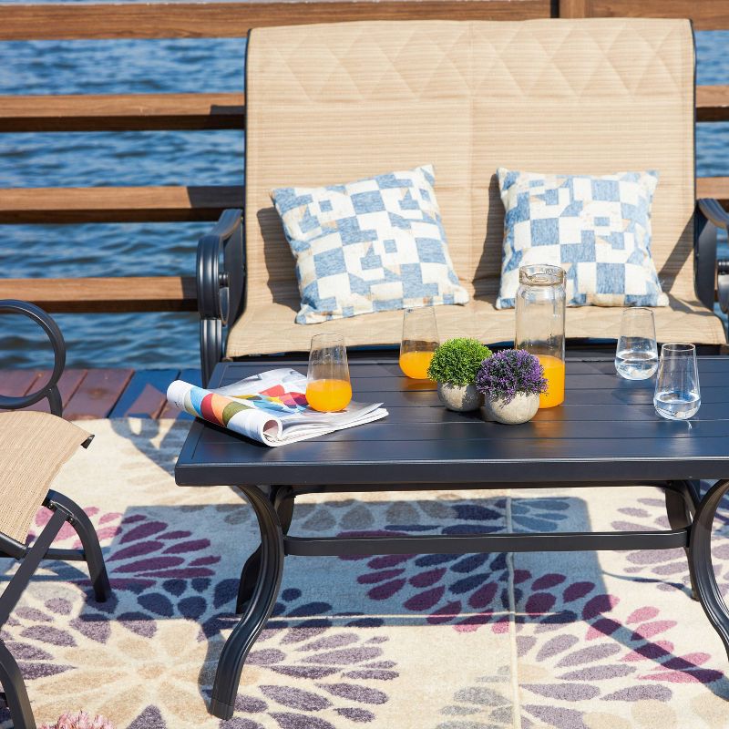 4pc Loveseat Glider Patio Seating Set - Patio Festival