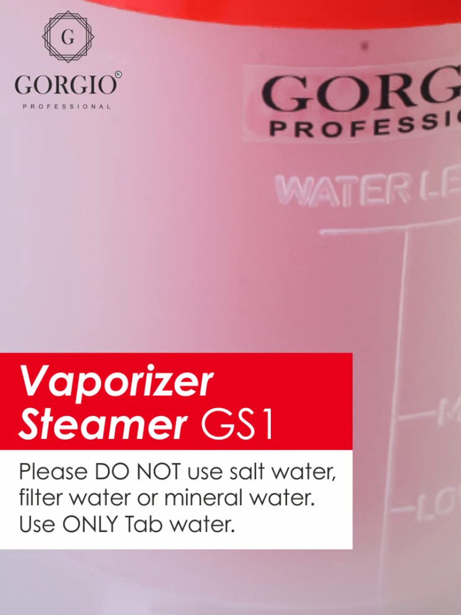 Gorgio Professional GS1 Vaporizer Steamer (White and Orange)