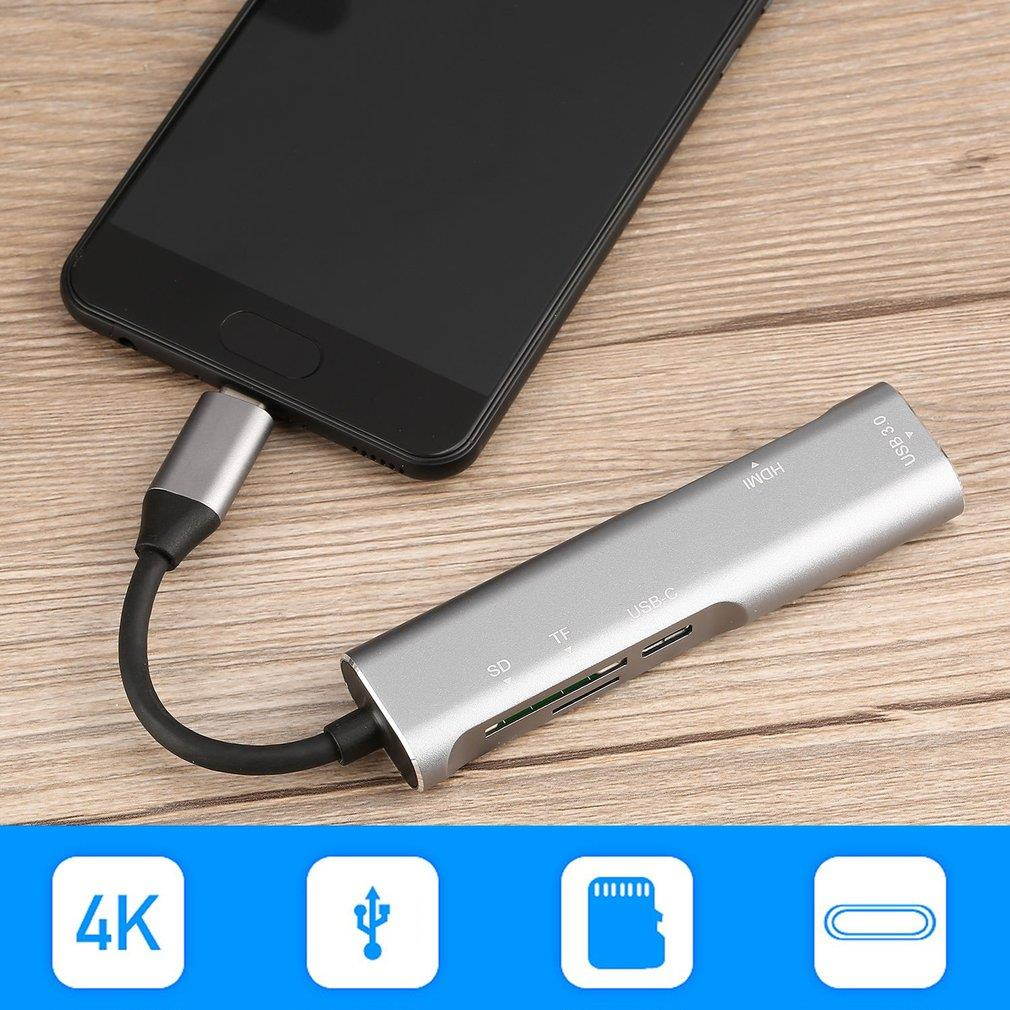 USB 3.1 Type C 5 in 1 Multifunctional Expansion Dock 4K HDMI USB3.1 Interface