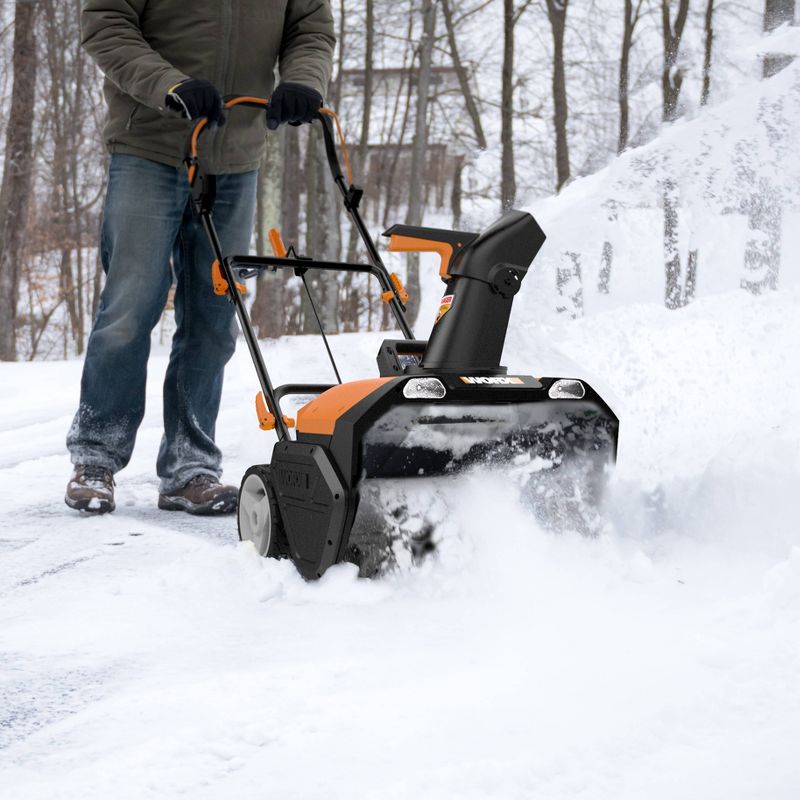 16" 40 Volts, 144 Watts Cordless Lithium Snow Super Shovel - Gray - Earthwise