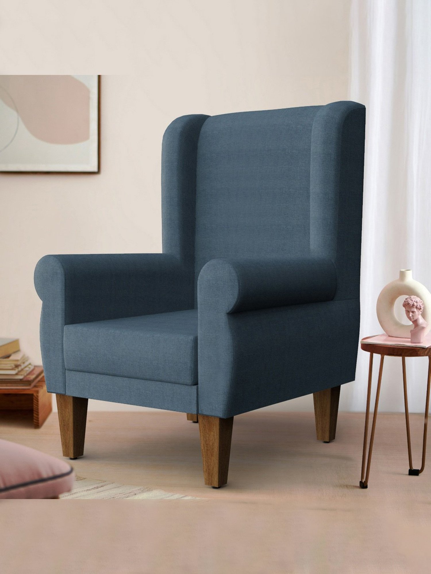 Durian Melania Cigar Brown Fabric Rocker Chairs