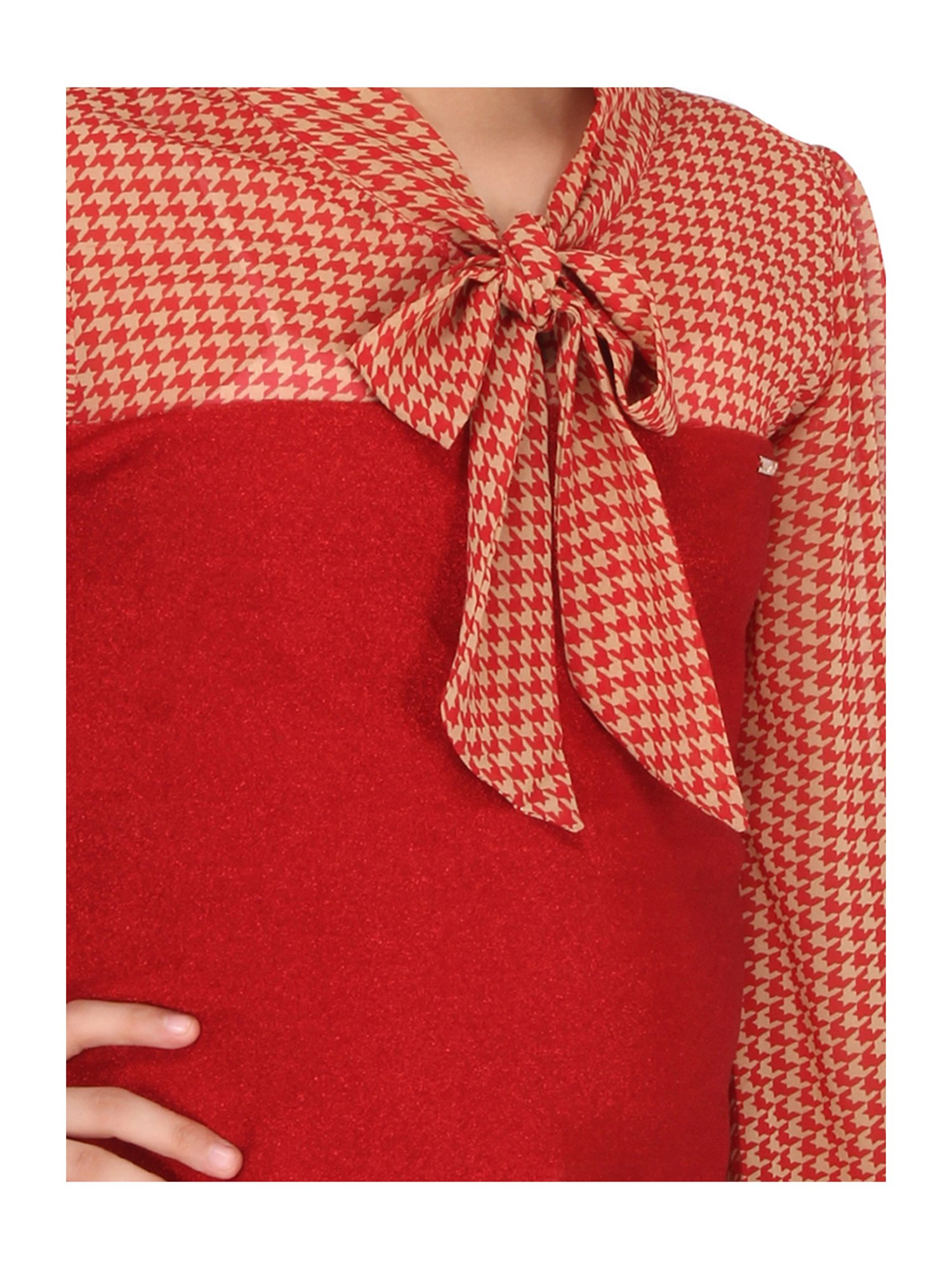 Cutecumber Kids Red Printed  Top