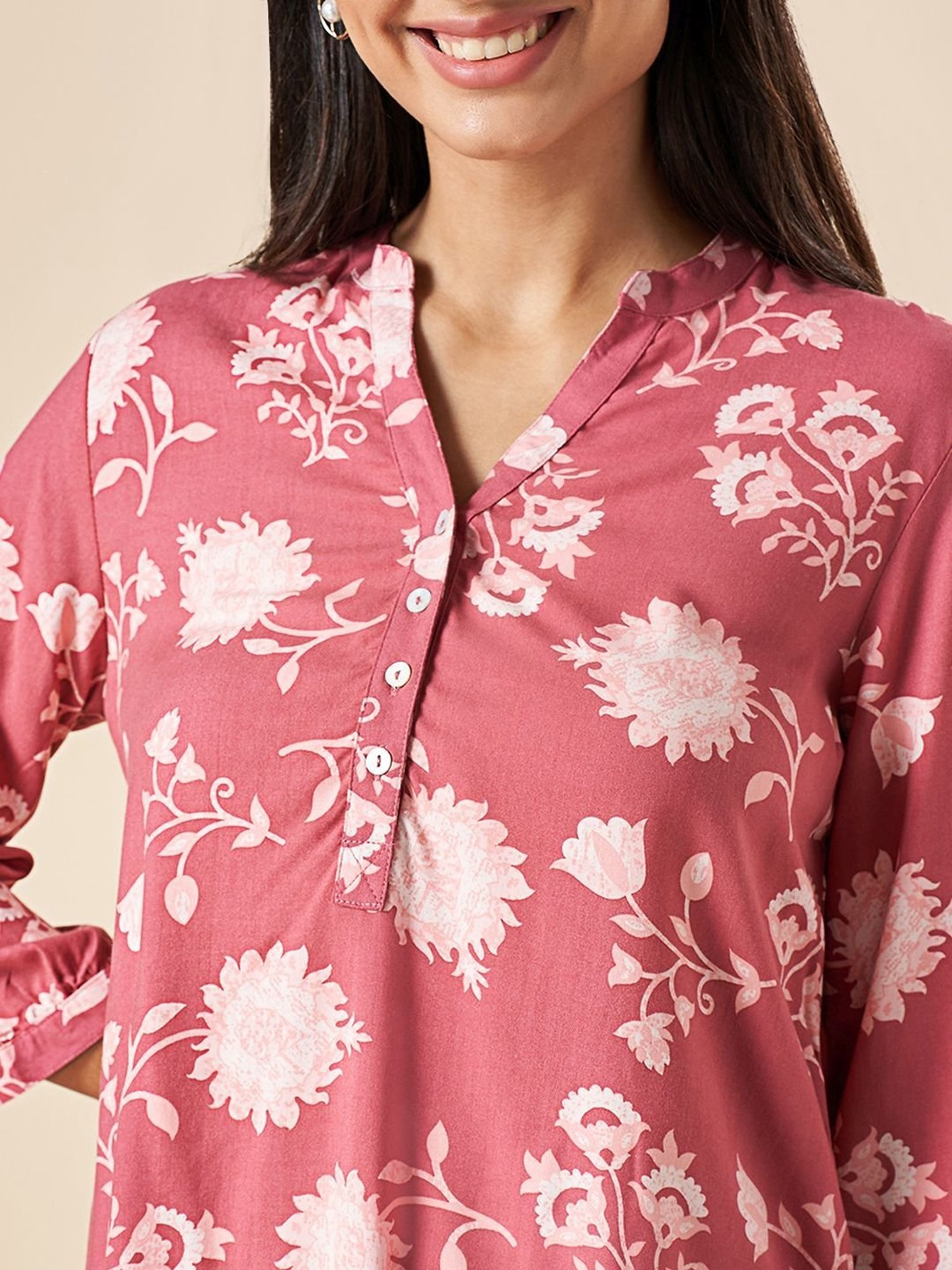 Akkriti by Pantaloons Rust Printed Tunic