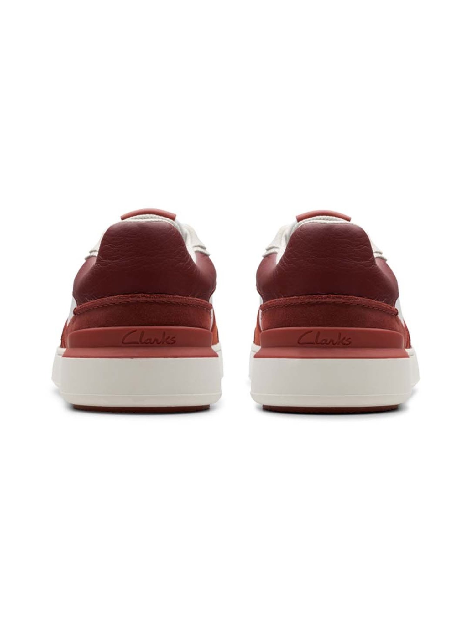 Clarks Men's CourtLite Race Rust Casual Sneakers