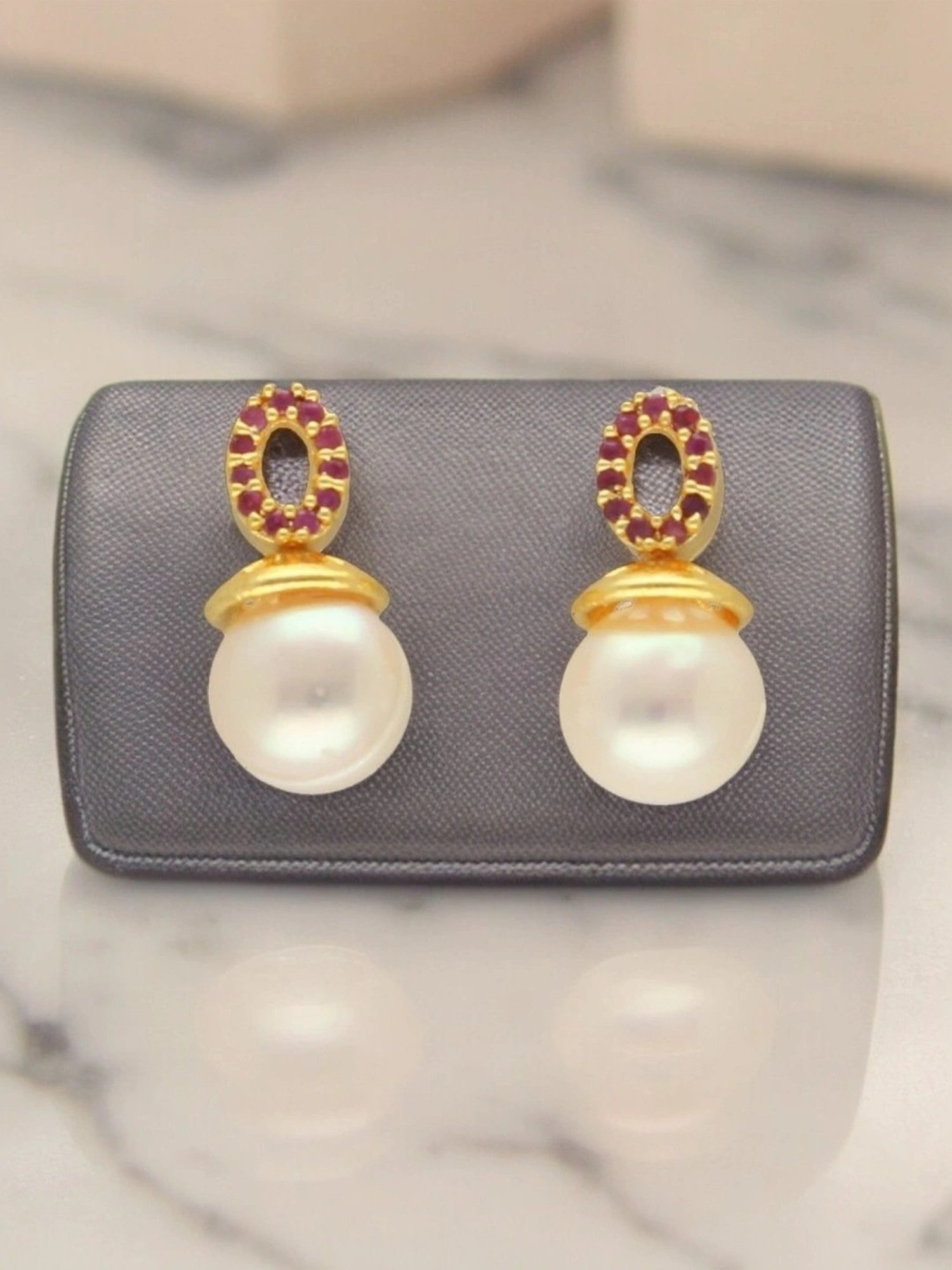 Sri Jagdamba Pearls Siddhi Pearl Earrings for Women and Girls
