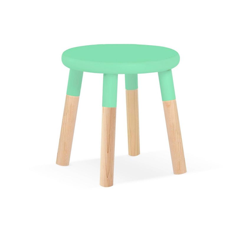 Set of 2 Peewee Wood Veneer Kids' Chairs Maple/Mint - Nico & Yeye