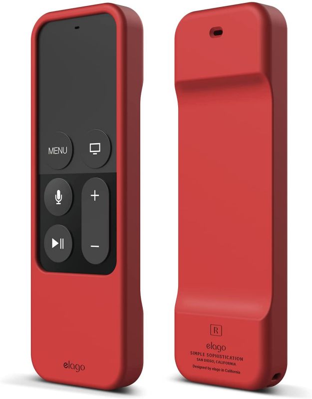 elago R1 Silicone Case Compatible with Apple TV 4K 4th and 5th Generation Siri Remote Control - Red