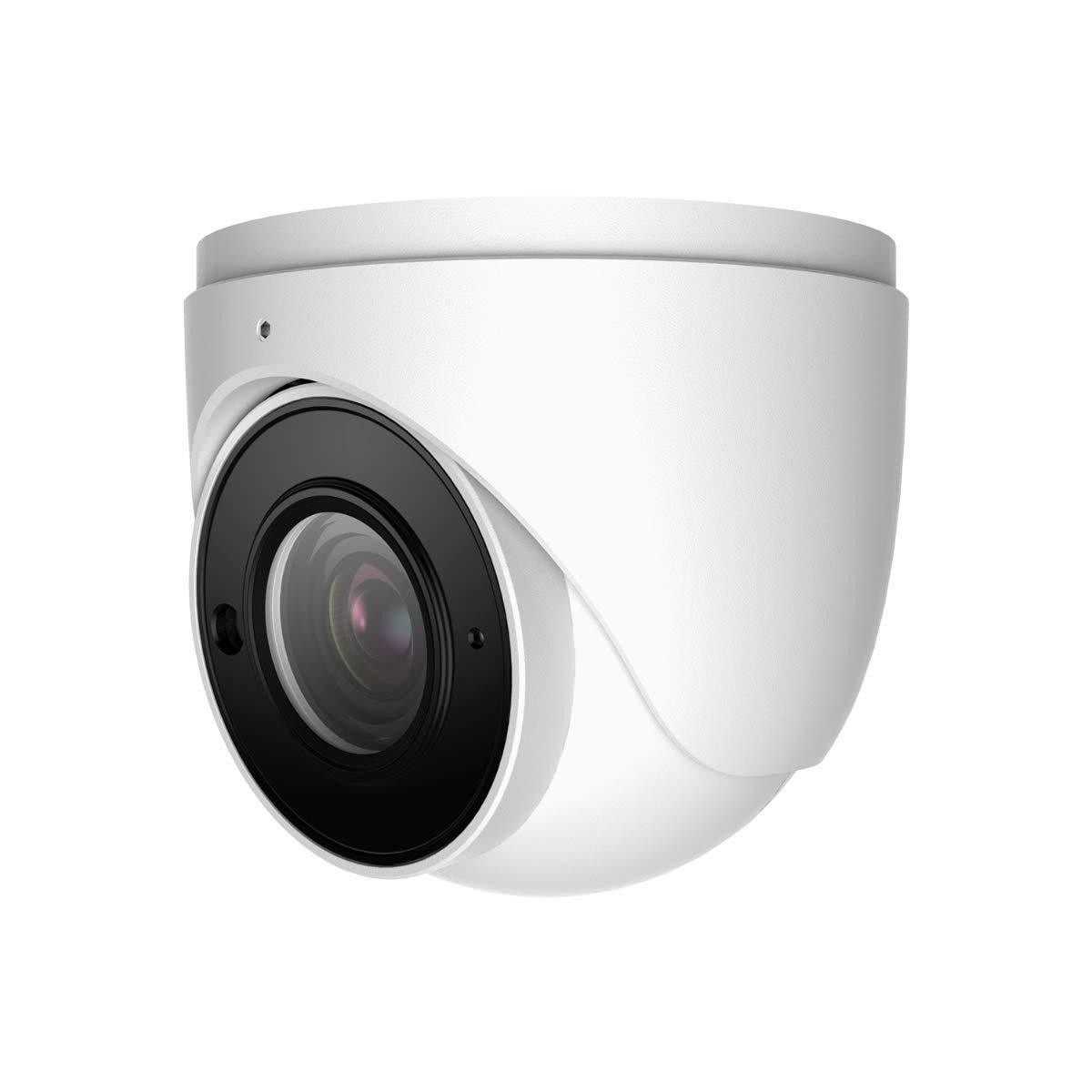 HDView 4K 8MP IP Network Camera H.265 Infrared Night Vision 4X Optical Zoom 2.8-12mm Motorized Lens IP66 Dome, 3-Axis, VCA Intelligent Analytics