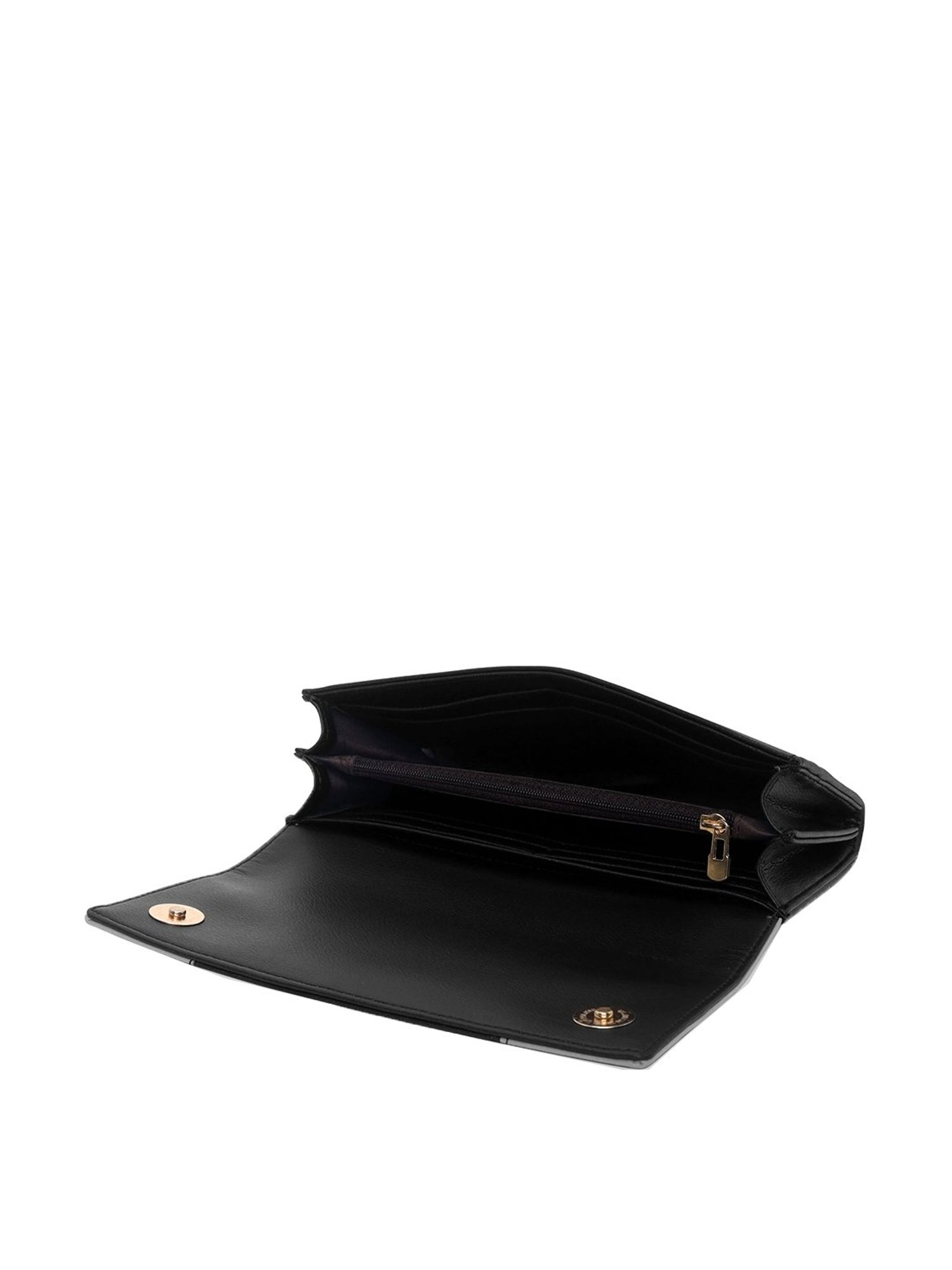 Pierre Cardin Black & Grey Color Block Wallet for Women