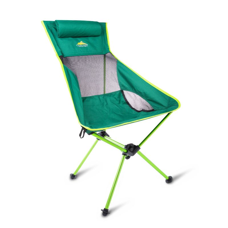 Cascade Mountain Tech High Back Camp Chair - Green