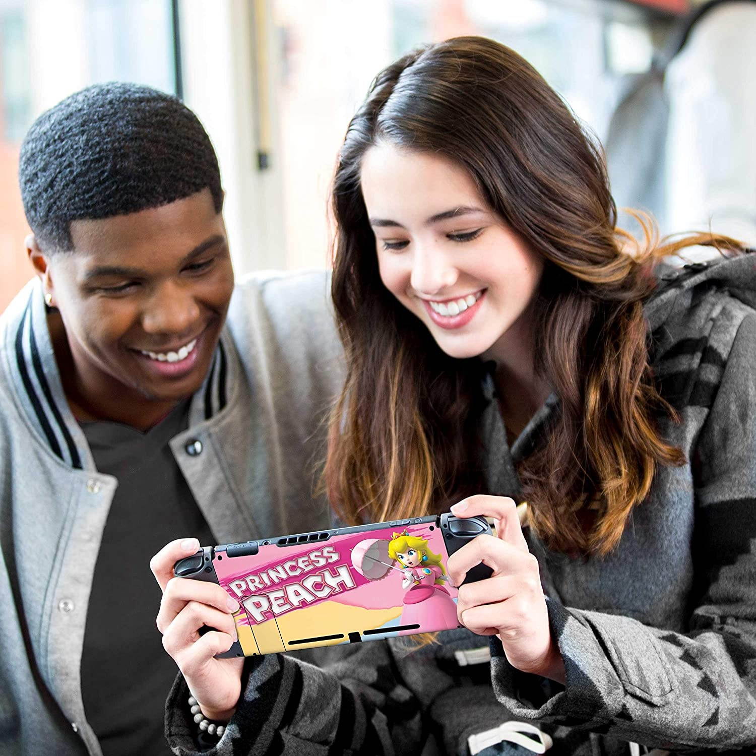 Controller Gear Nintendo Switch Skin & Screen Protector Set - Super Mario - "Princess Pastels" - Nintendo Switch