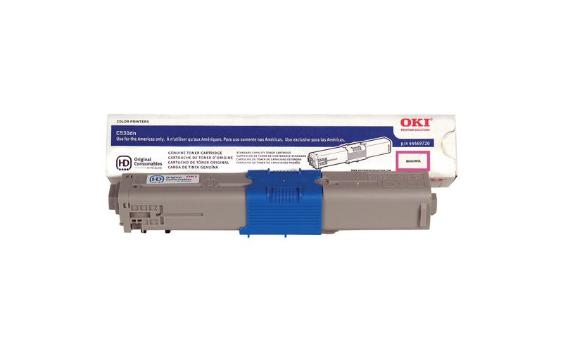 OKI 44469720 Toner Cartridge, 5K Yield, Magenta