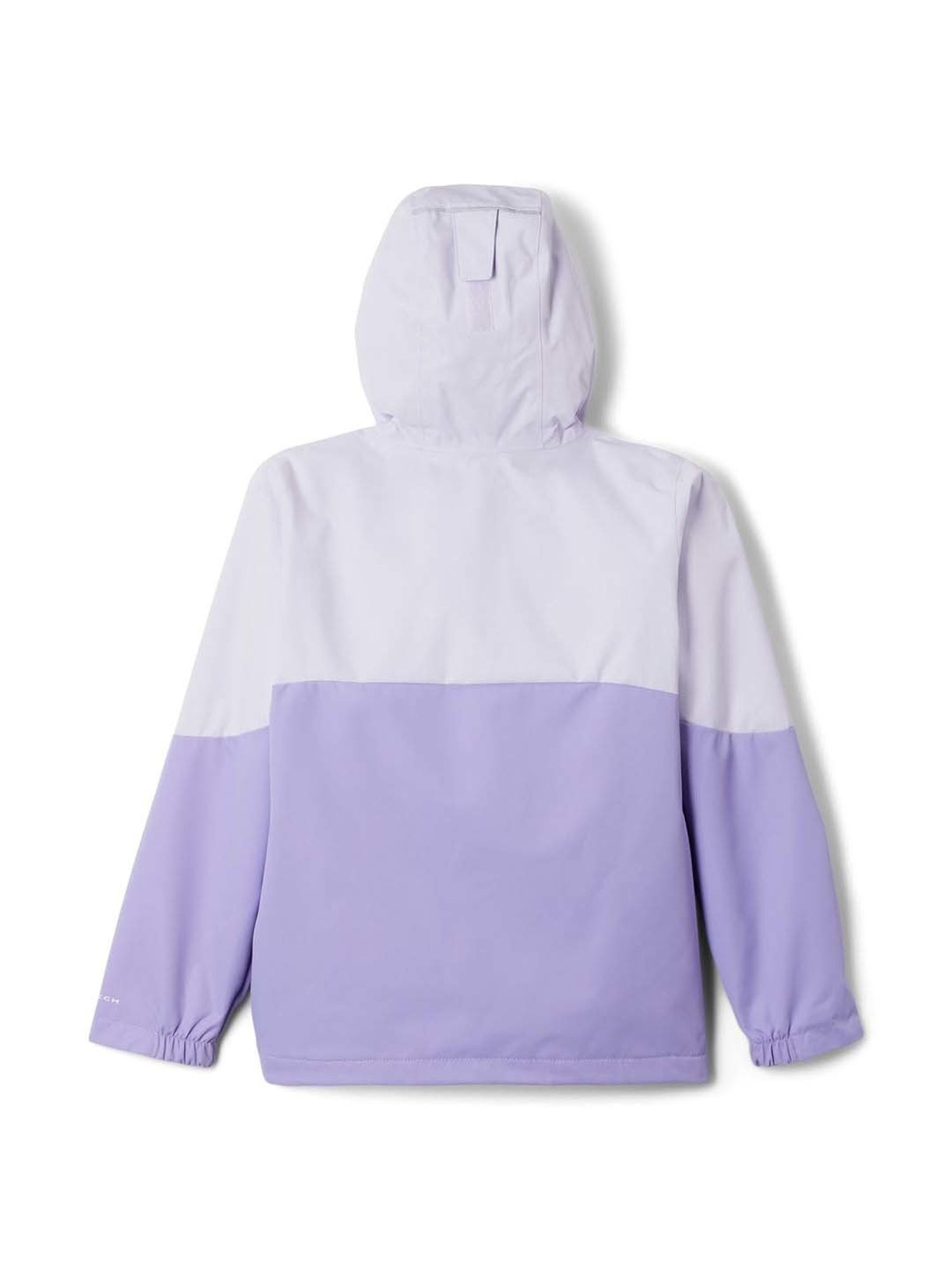 Columbia Kids Hikebound Lilac & White Color Block Full Sleeves Rain Jacket