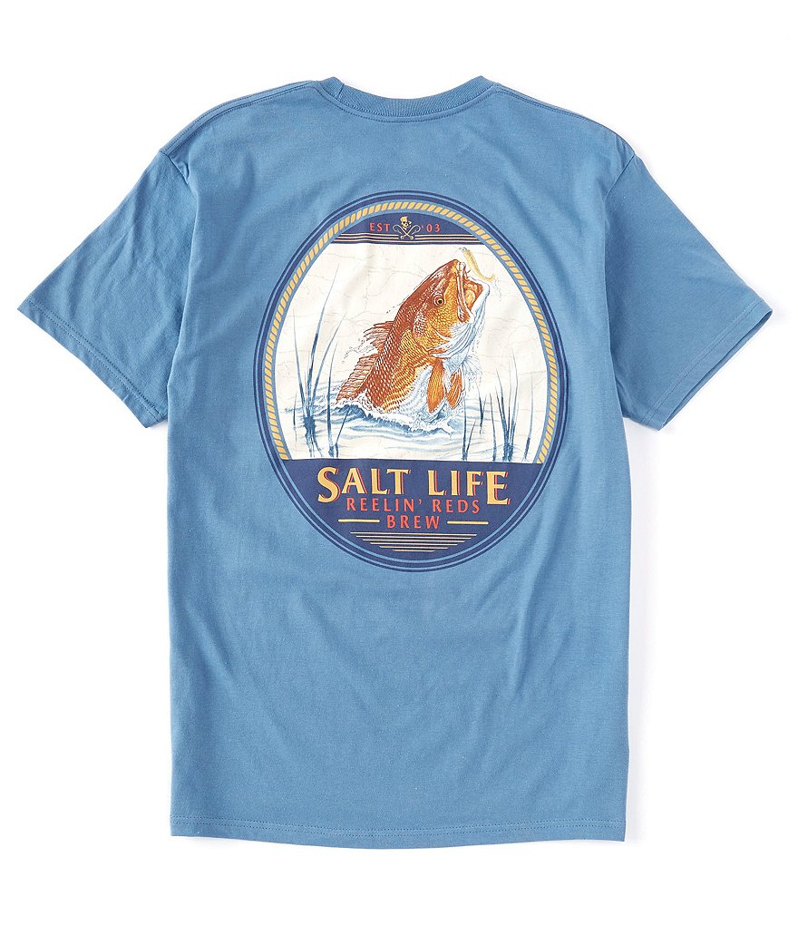 Salt Life Short-Sleeve Reelin' Reds Brew Graphic T-Shirt