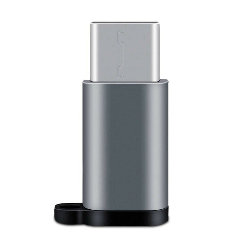 Micro USB to USB C Adapter, Micro USB to Type C Mini Converter, Grey