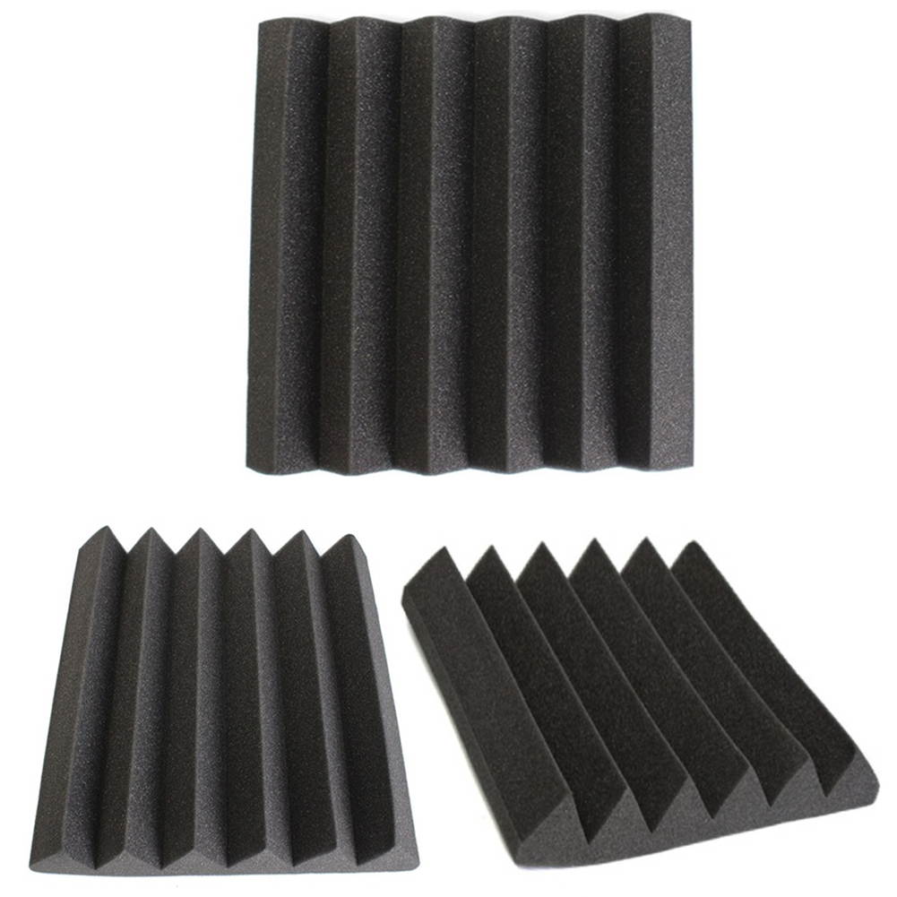 5 PACK 12" X 12" X 2" Acoustic Foam Panel Wedge Studio Soundproofing Wall Tiles