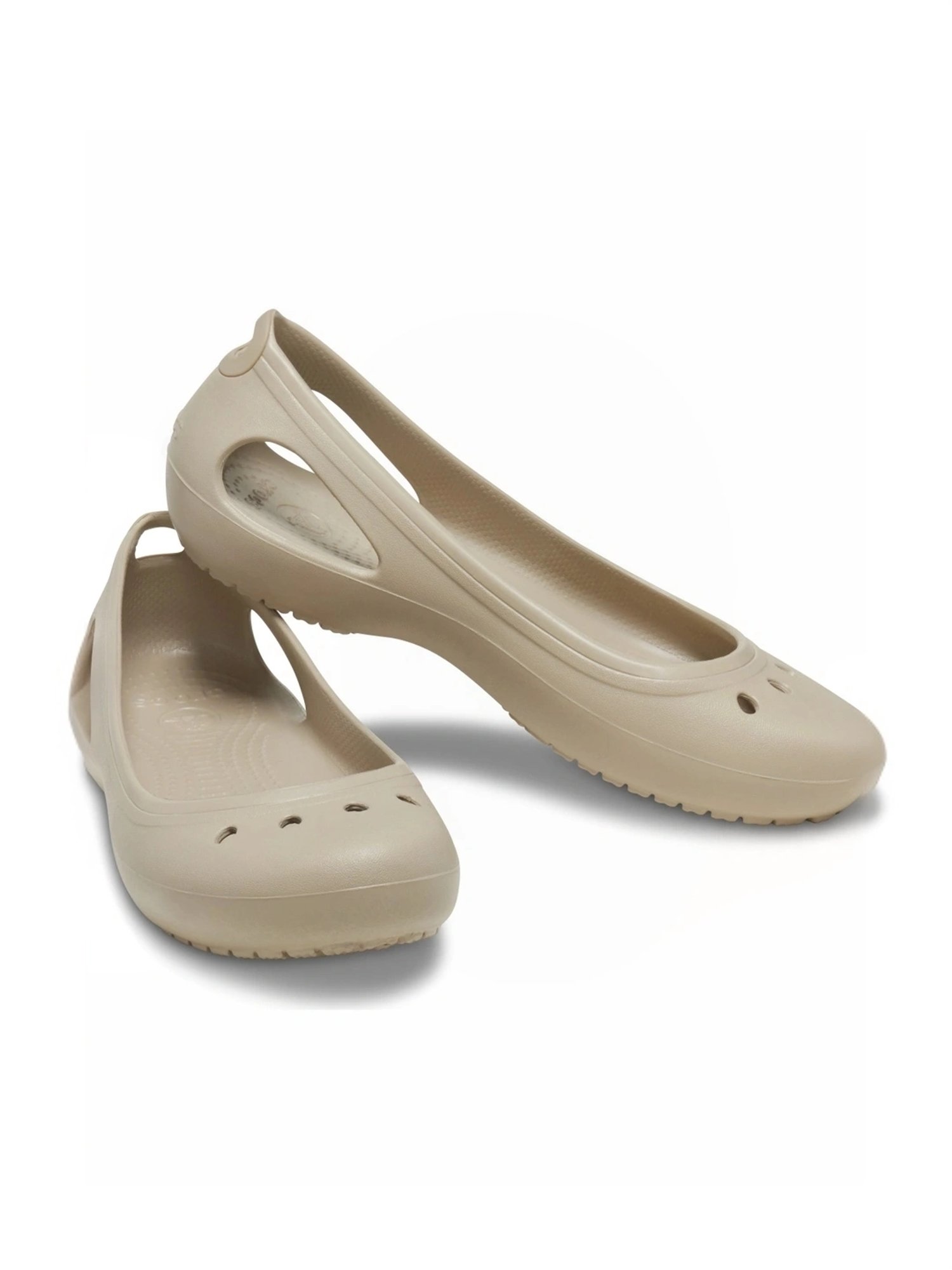 Crocs Women's Kadee Beige Flat Ballets