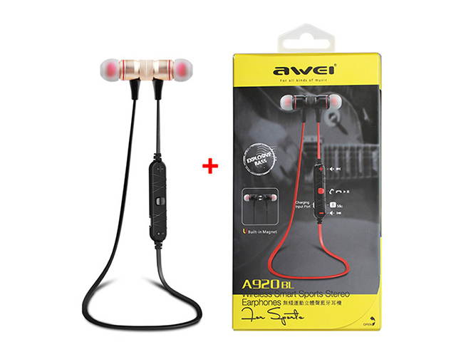 AutofeelSunriseoffice Mini Bluetooth Earphone Headset Wireless Headphone With Mic 3D Bass Stereo Neckband Sport Earbuds For Smartphone iPhone Xiaomi