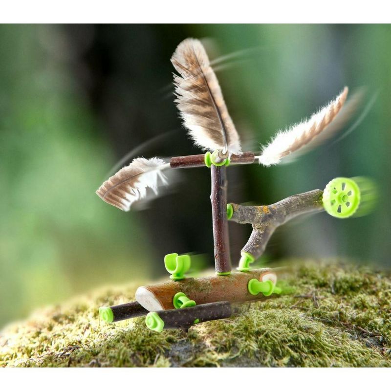 HABA Terra Kids Connectors Backyard Craft Kit Technology - 66 Piece Set