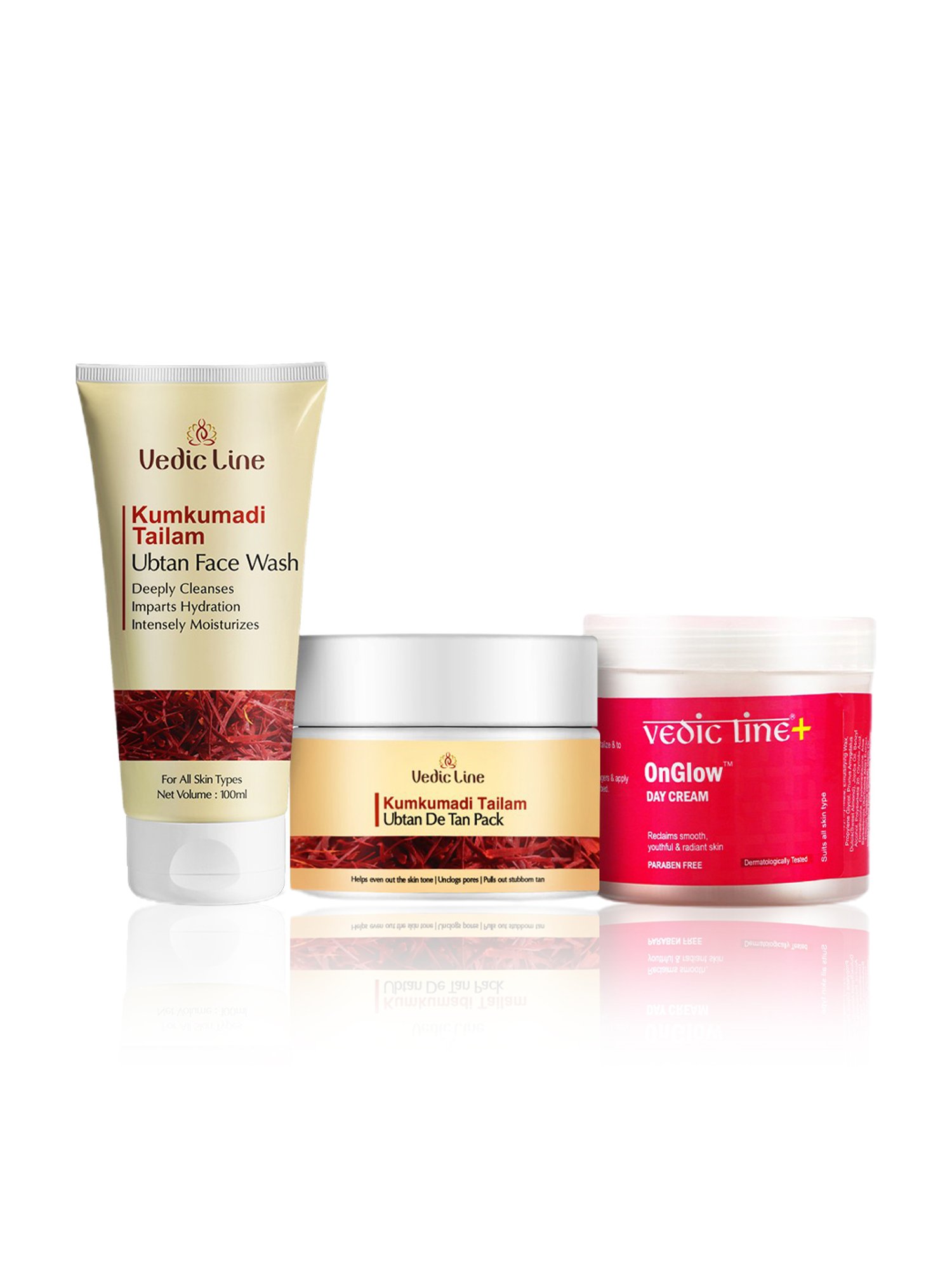 VEDIC LINE Kumkumadi Tailam De Tan Kit