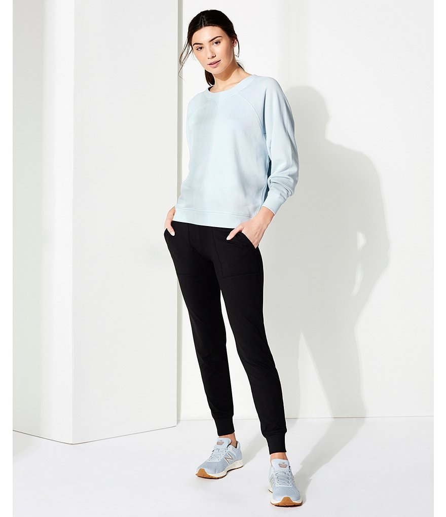 Kinesis High Rise Slim Sueded Jersey Joggers