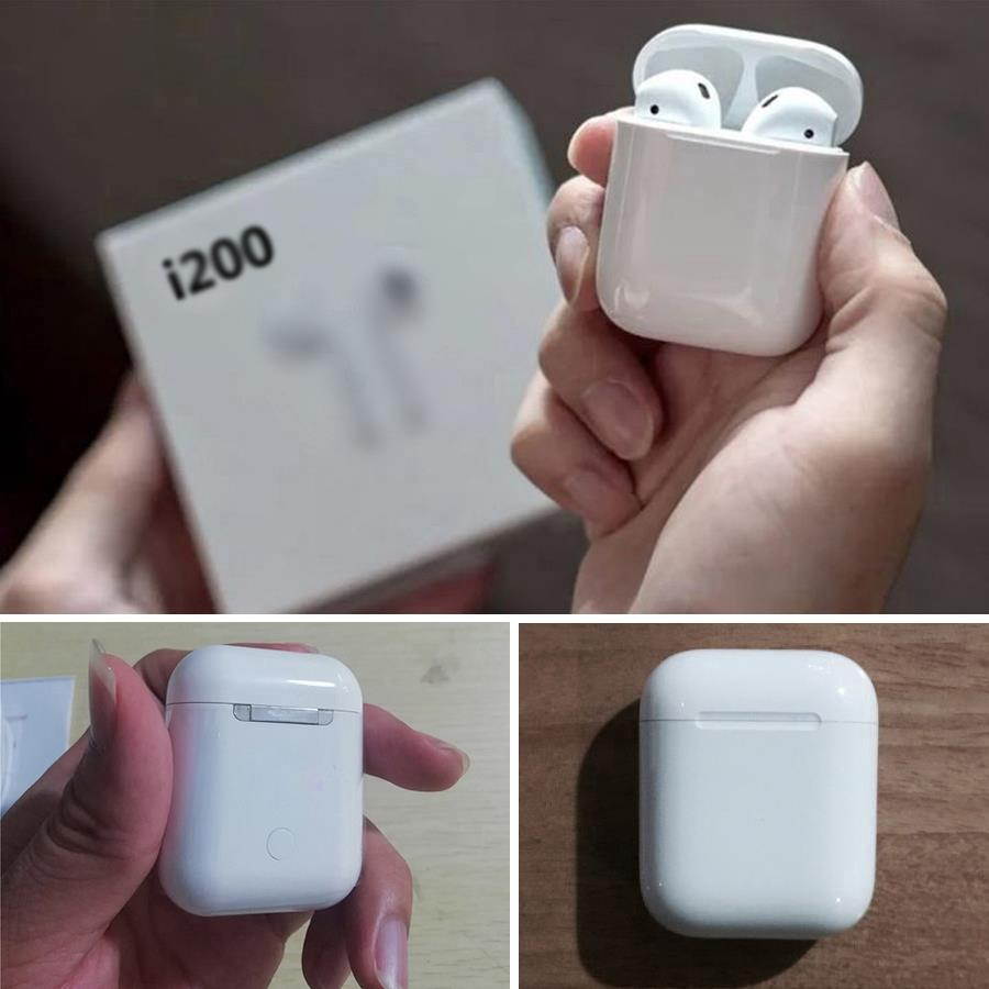 i200 TWS Wireless Charging Headset Bluetooth 5.0 6D Bass Earphone