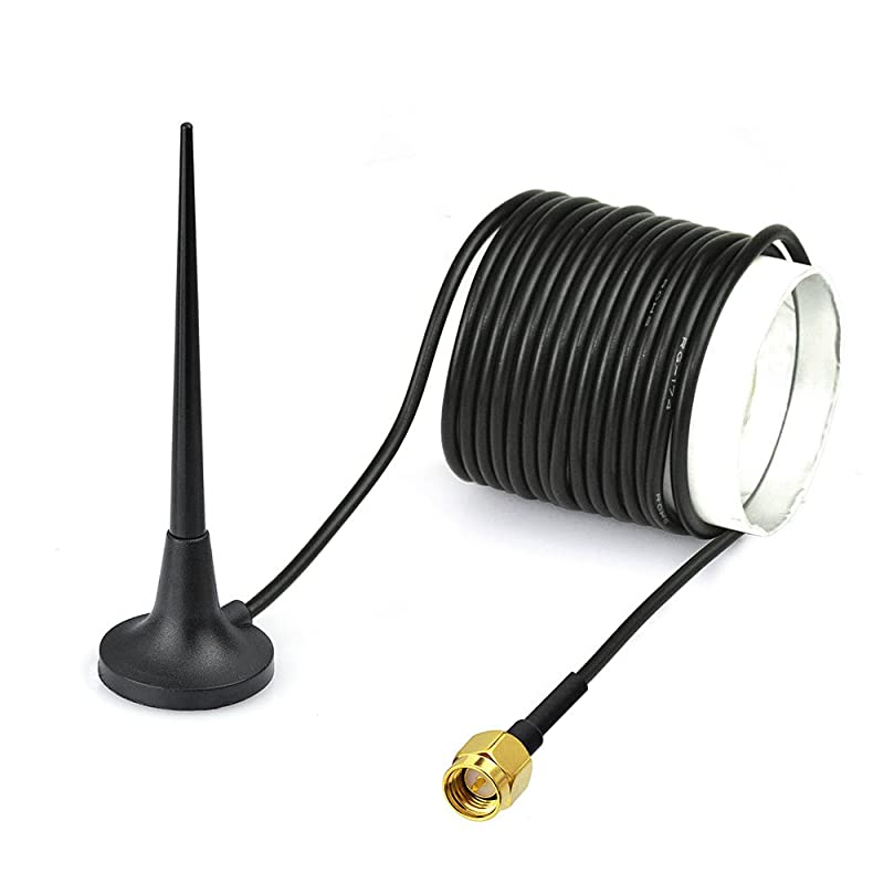 GSM 3G 4G LTE Antenna SMA Male Connector Magnetic Base Compatible with ATT Verizon Netgear Sierra Gateway 4G Router Mobile Hotspot