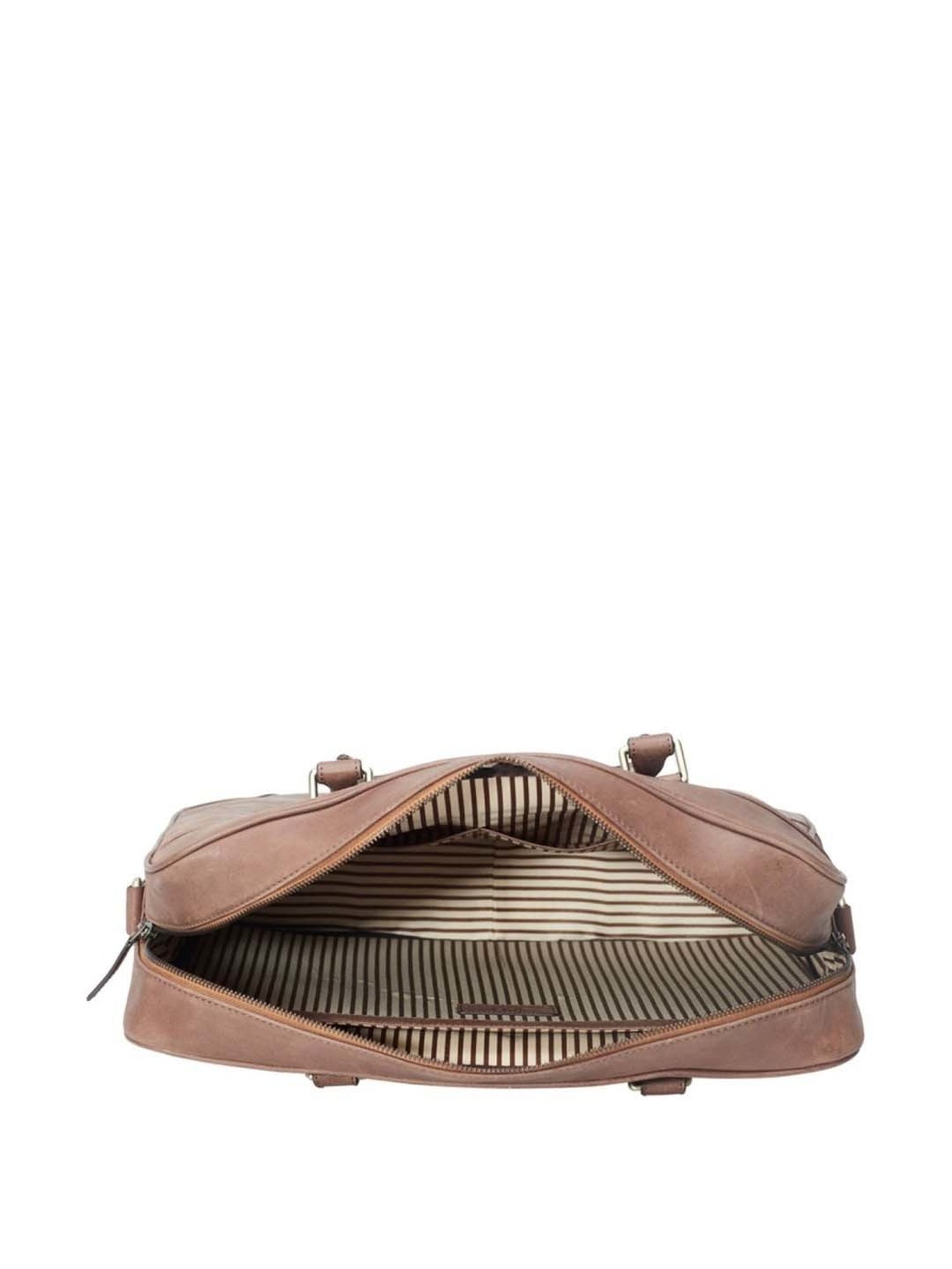 Tohl Zanon Tan Formal Leather Laptop Bag for Men