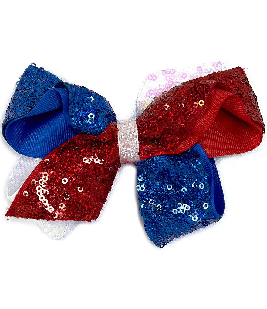 Edgehill Collection Little Girls Sparkle Satin Bow Wrap Headband