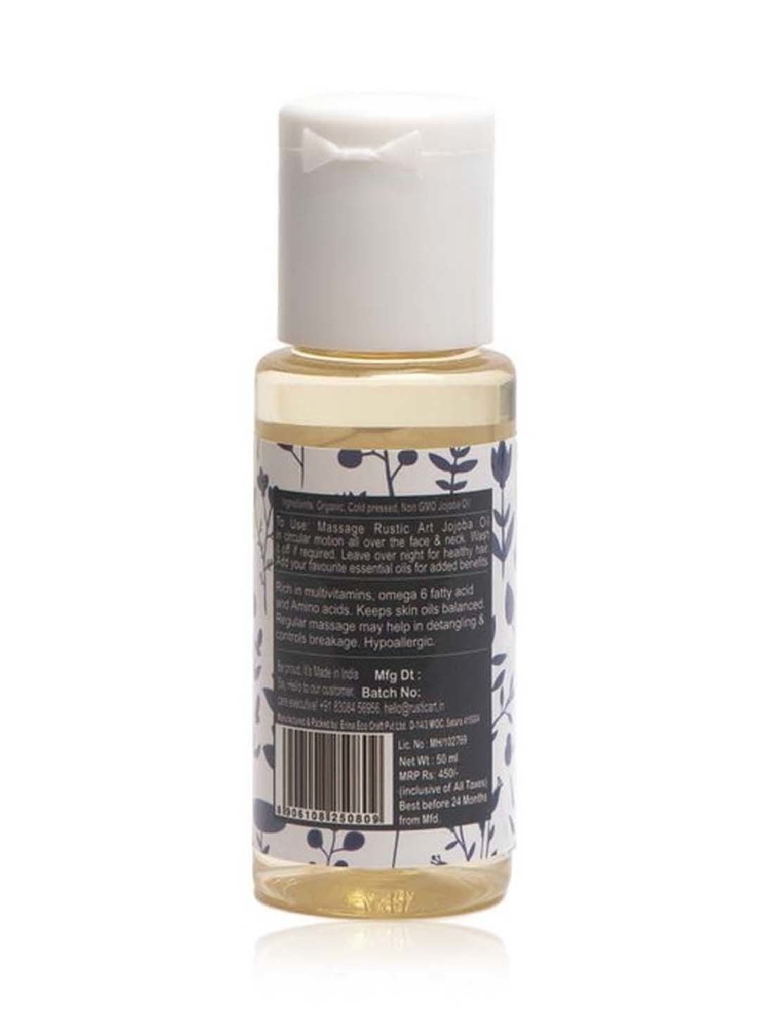 Rustic Art Organic Jojoba Oil - 50 ml