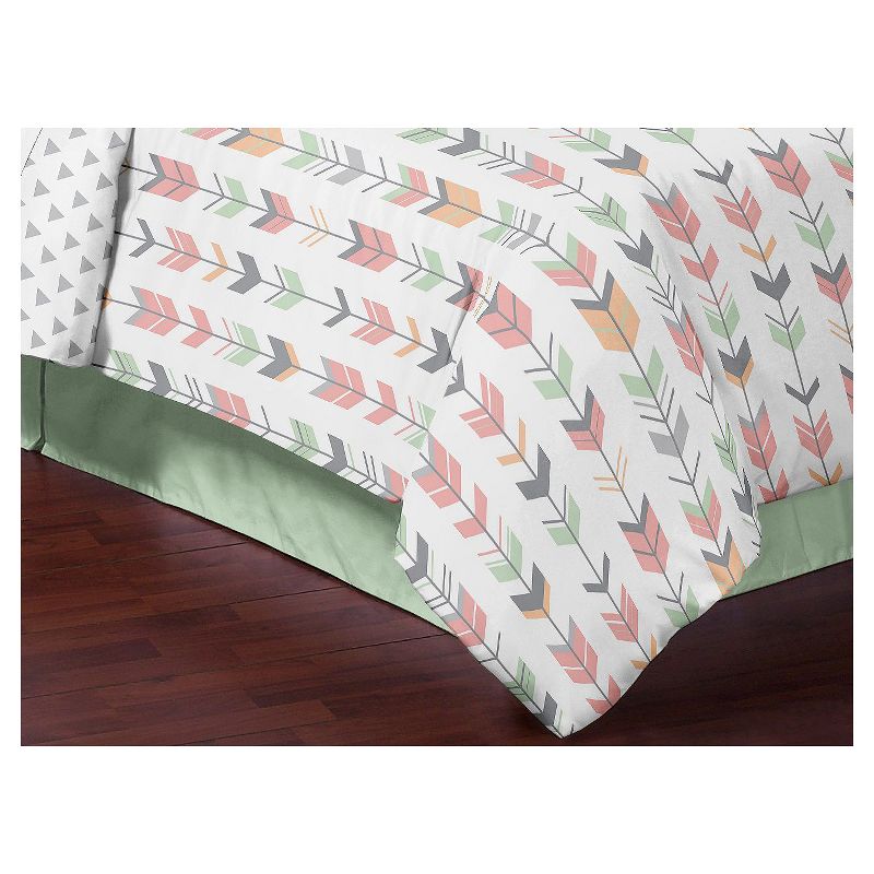 Coral & Mint Mod Arrow Comforter Set (Full/Queen) - Sweet Jojo Designs