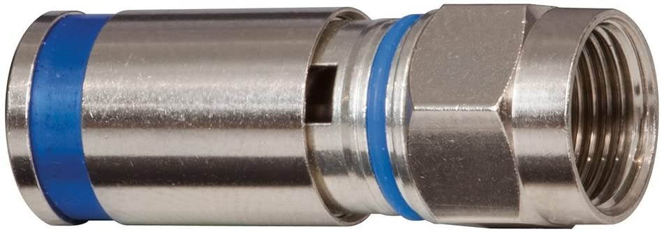 Klein Tools VDV812-623 Weatherproof F Compression Connectors, Satellite Provider Approval and Dual O-Rings to Seal Out Moisture, 10-Pack