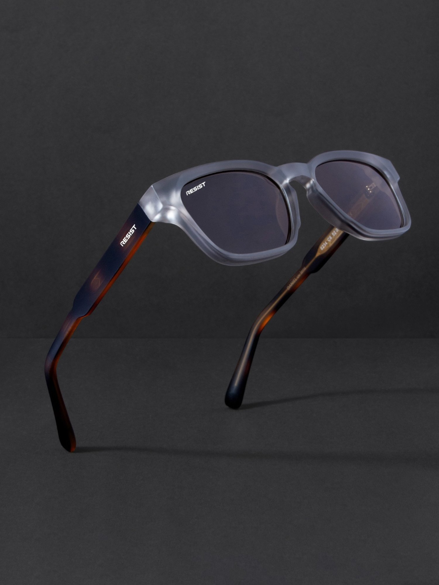 Resist Eyewear Brown Wayfarer uv protected Unisex Sunglasses