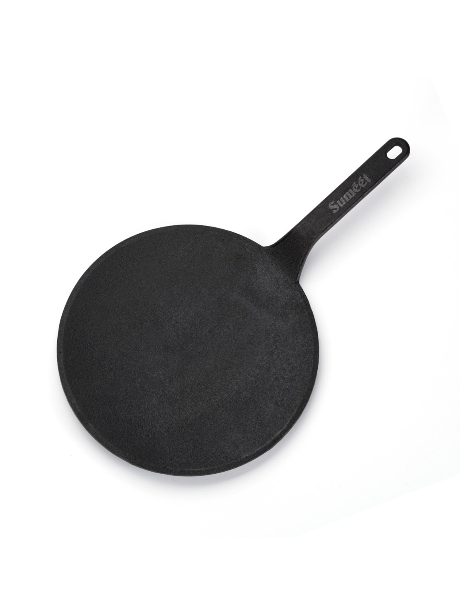 Sumeet Gold Series Pre Seasoned Cast Iron Concave Tawa for Roti 27cm 1.8kg, Gas & Induction-Friendly