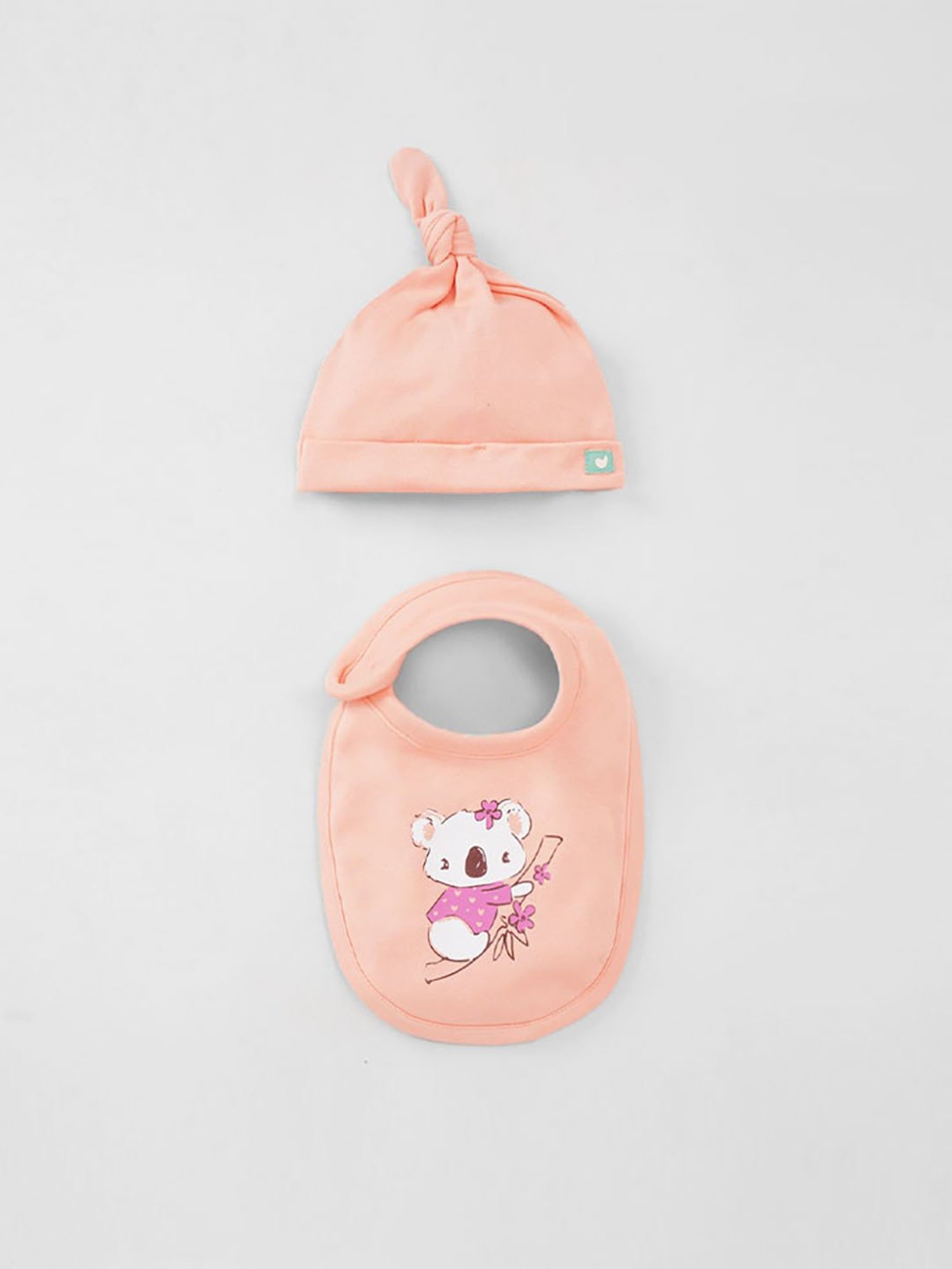 Ed-a-Mamma Baby Peach Printed Sleepsuit