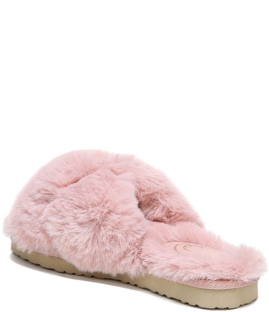 Sam Edelman Jeane Faux Fur Criss Cross Slippers