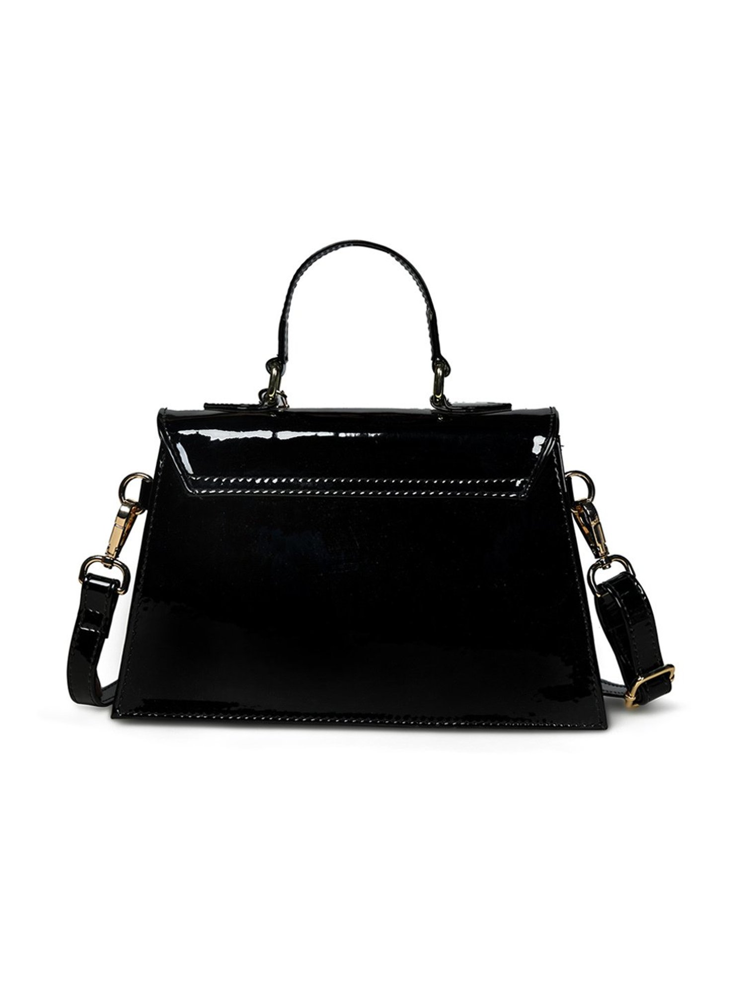 PELLE LUXUR Black Medium Satchel