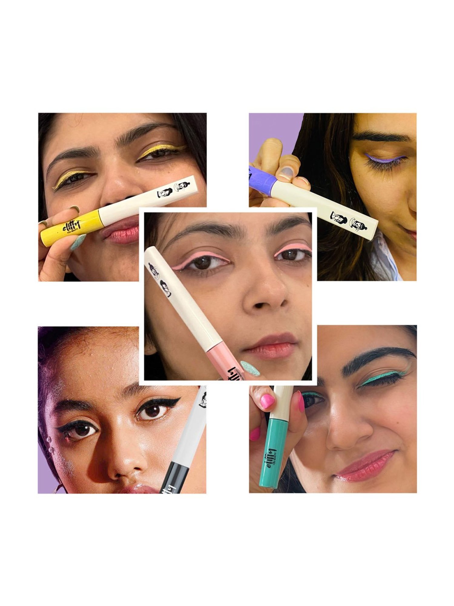 Elitty Eye Gotta Feeling Famous Five Eyeliners Combo - Pack of 5