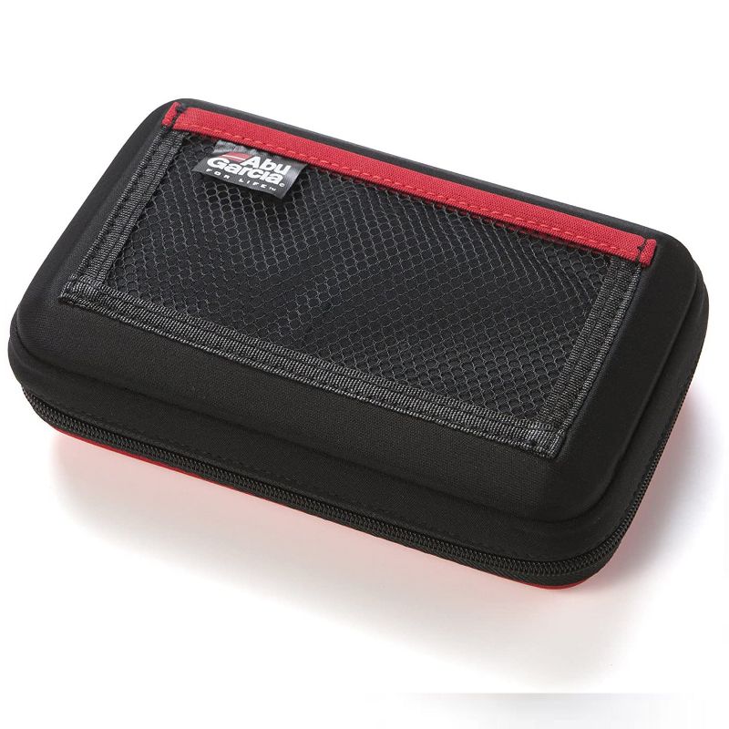 Abu Garcia Portable Fishing Reel Maintenance Repair Gear Kit with Wrench, Screwdriver, Greaser, Degreaser, Oil, Brush, Cloth, and Case, Red/Black