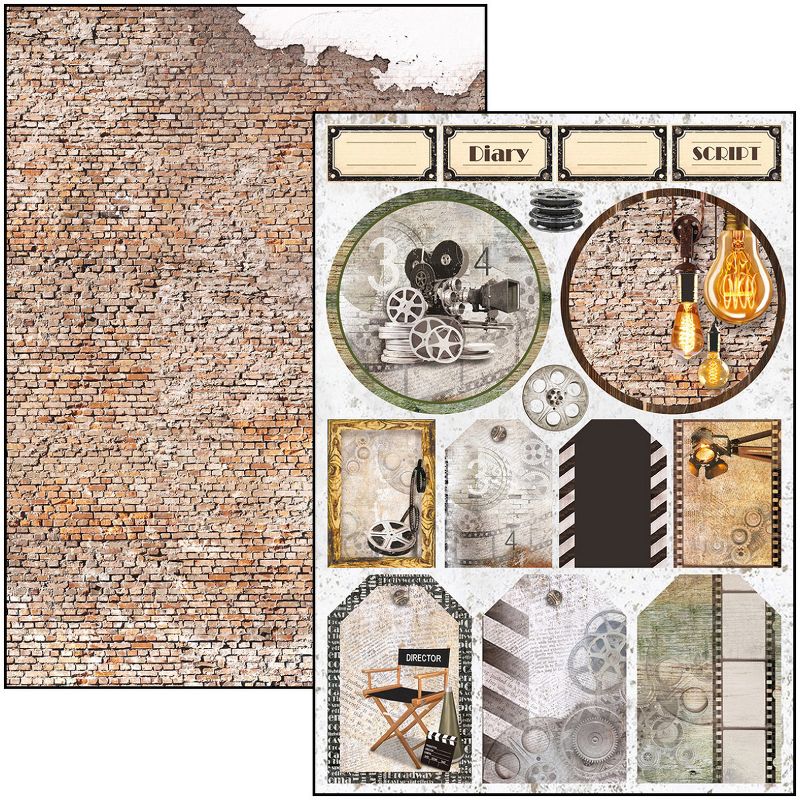 Ciao Bella Double-Sided Creative Pack 90lb A4 9/Pkg-Modern Times, 9 Designs/1 Each