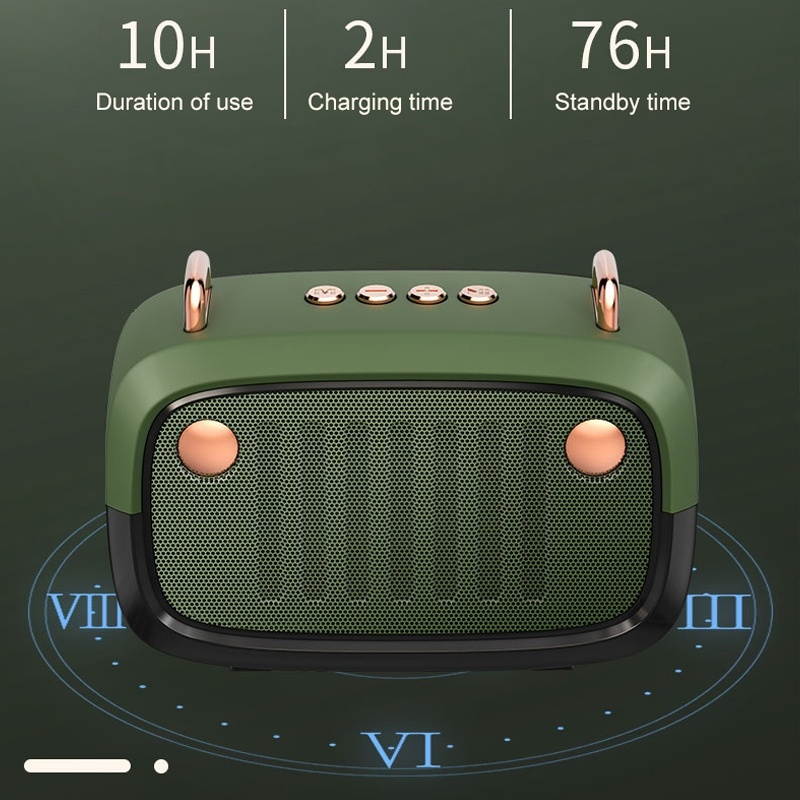 BS32D Wireless Bluetooth Speaker Cartoon Subwoofer Outdoor Card Portable Mini Speaker