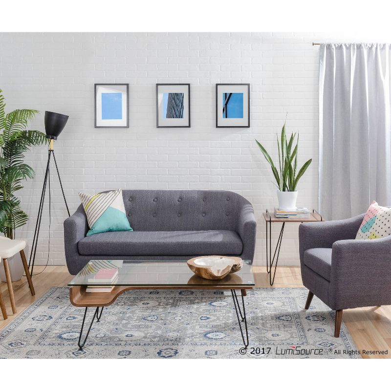 58" Grammy Reader Lamp Black/Gold - LumiSource