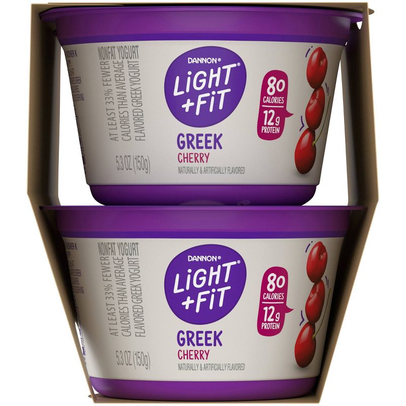 Dannon Light and Fit Cherry Flavored Greek Yogurt - 4ct/5.3oz