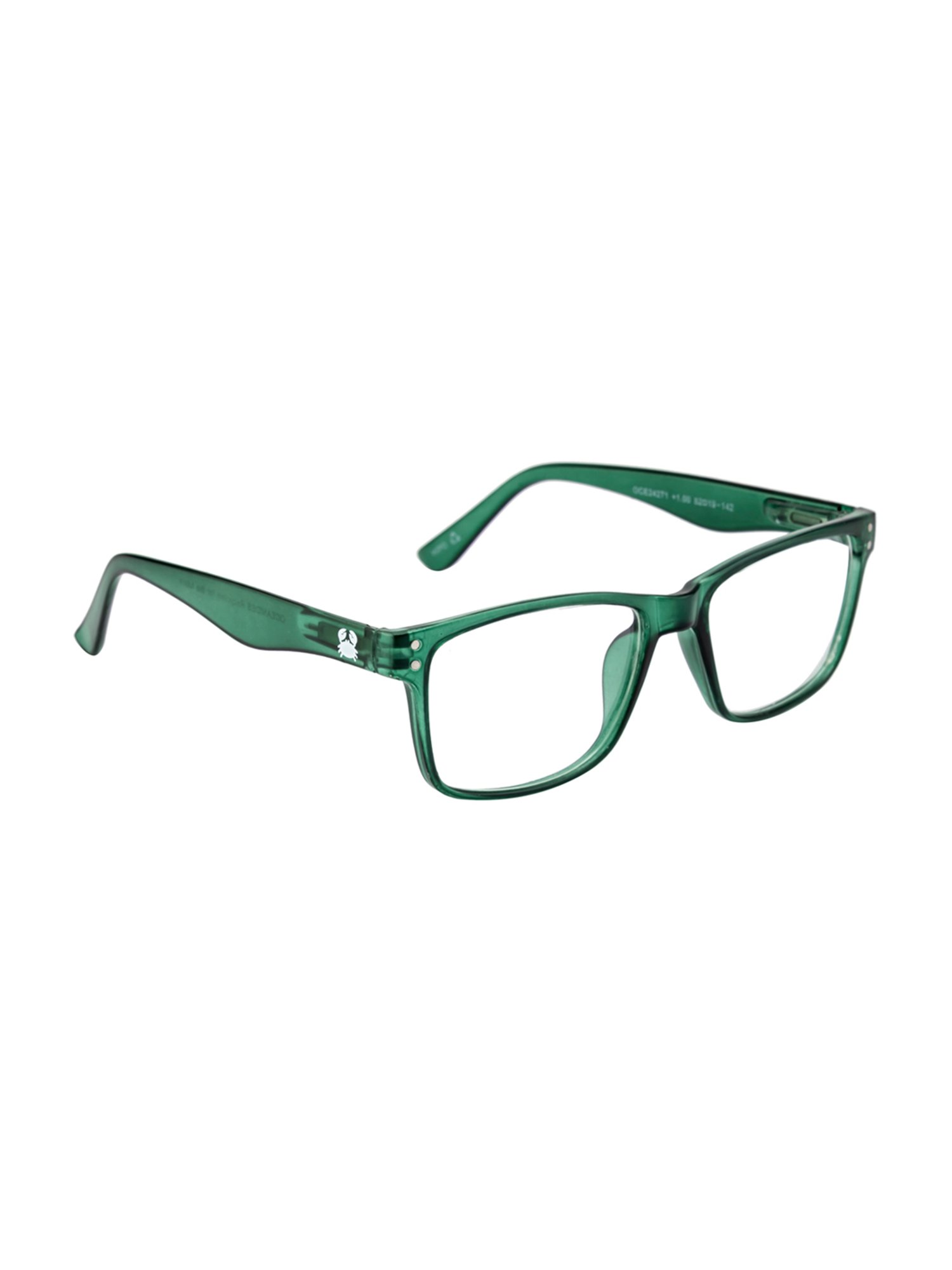 Oceanides Green Rectangular Unisex Eye Frames