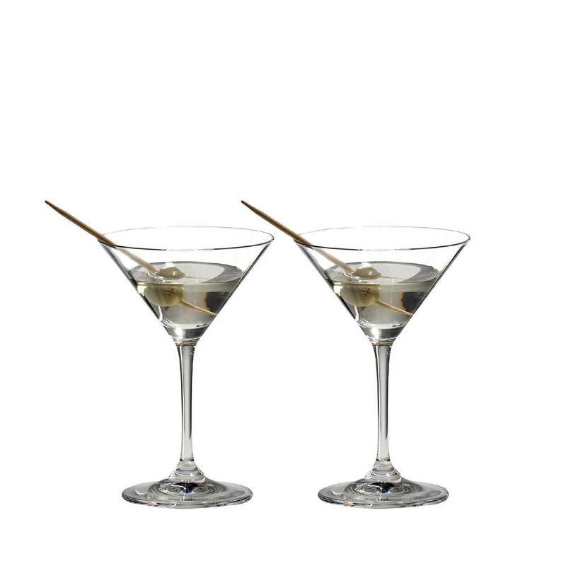 Riedel 6416/77 Vinum Dishwasher Safe Crystal Inverted Cone Shaped Martini Cocktail Glass Set, 4.59 Ounce, (8 pack)