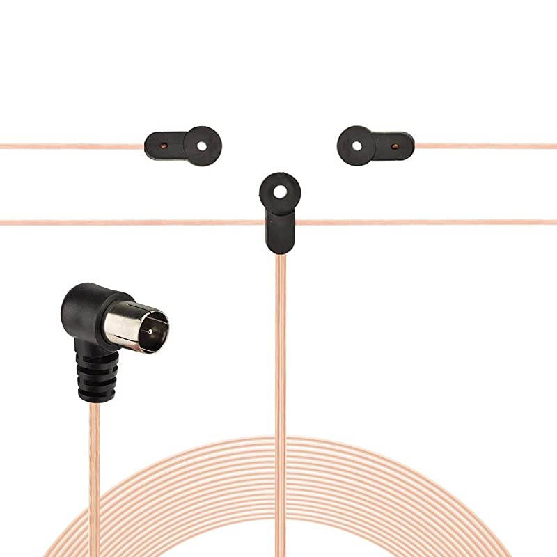 75 Ohm FM Dipole Antenna FM Antenna and AM Loop Antenna for Denon Pioneer Onkyo Yamaha Marantz Indoor HD Radio Bluetooth Stereo Receiver AV Audio Vedio Home Theater Receiver Power Amplifier